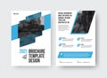 Vector brochure template with design Royalty Free Stock Photo