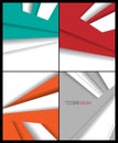 Vector brochures templates set Royalty Free Stock Photo