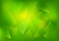 Vector Broken Glass Green and Yellow Background. Explosion, Destruction Cracked Surface Illustrationwith Gradient.