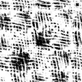 Vector brush grunge scribble strokes seamless pattern.