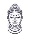 Vector Buddha Royalty Free Stock Photo