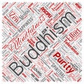 Vector buddhism, meditation, enlightenment, karma square Royalty Free Stock Photo