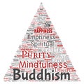 Vector buddhism, meditation, enlightenment Royalty Free Stock Photo