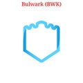 Vector Bulwark BWK logo Royalty Free Stock Photo