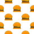 Vector burger pattern