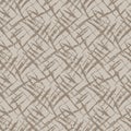 Vector burlap effect seamless pattern background. Hessian fiber texture fabric style beige and brown grid backdrop