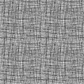 Vector burlap effect seamless pattern background. Hessian fiber texture fabric style black and white backdrop. Woven