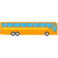 Vector bus illustration city transport icon side view