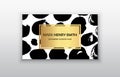 Vector business card. Luxury business card design.