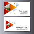 Vector business card template. Creative corporate identity layout. Royalty Free Stock Photo