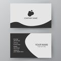 Vector business card template. Visiting card for business and pe Royalty Free Stock Photo