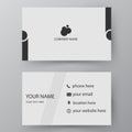 Vector business card template. Visiting card for business and pe Royalty Free Stock Photo