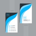 Vector Business cards and Modern Creative and Clean template. Royalty Free Stock Photo