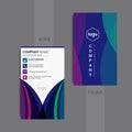 Vector Business cards and Modern Creative and Clean template. Royalty Free Stock Photo