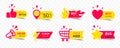 Vector business icons modern labels and tags ribbons banners stickers creative design