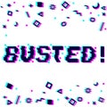 Vector busted pixel gltich