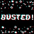 Vector busted pixel gltich