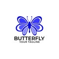 Vector butterfly abstract logo