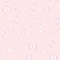 Vector butterfly cute seamless pink pattern design background Royalty Free Stock Photo