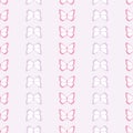 Vector butterfly cute seamless repeat pattern design background Royalty Free Stock Photo