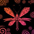 Vector butterfly illustration Royalty Free Stock Photo