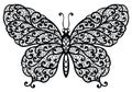 Vector butterfly illustration Royalty Free Stock Photo