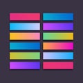 Vector button icon 3d web set modern gradient style Royalty Free Stock Photo