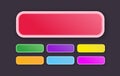 Vector button set modern gradient style Royalty Free Stock Photo