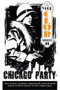 Vector BW Illustration. Template flyers. Sin City party.