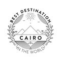 Vector Cairo City Badge, Linear Style