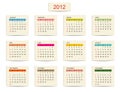 Vector calendar 2012 for your design