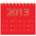 Vector calendar 2013