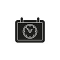 vector calendar events illustration - schedule meeting time reminder sign symbol