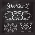 Vector calligraphic design elements.