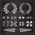 Vector calligraphy elements set.