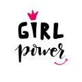 Vector calligraphy Girl power