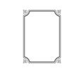 Vector calligraphy ornamental decorative frame isolated on white background