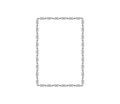 Vector calligraphy ornamental decorative frame isolated on white background