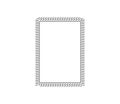 Vector calligraphy ornamental decorative frame isolated on white background