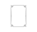 Vector calligraphy ornamental decorative frame isolated on white background