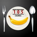 Vector of Calories in Banana