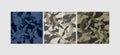 Vector camouflage pattern Royalty Free Stock Photo