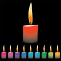 Vector candle Royalty Free Stock Photo