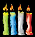 Vector Candle Royalty Free Stock Photo