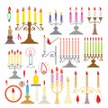 vector candlesticks and candles