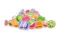 Vector Candy Pile Royalty Free Stock Photo