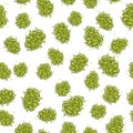 Vector Cannabis Bud Seamless Pattern