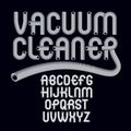 Vector capital modern alphabet letters set. Trendy font, script