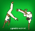 Vector capoeira set