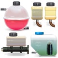 Vector Car Expansion Tanks Royalty Free Stock Photo
